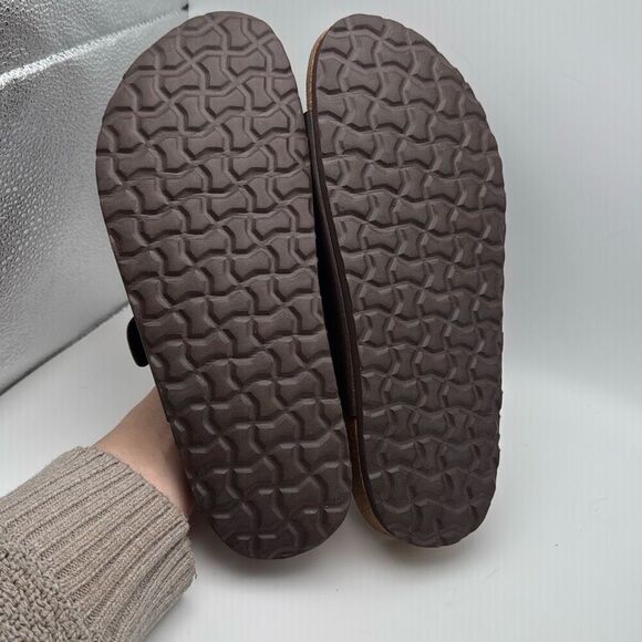 CUSHIONAIRE Lane Cork Footbed Sandals for Women SIZE 8 BROWN NAPPA NEW - Picture 6 of 6